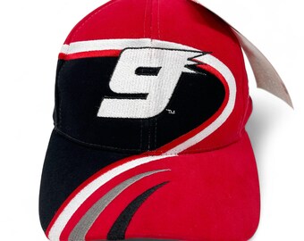 Vintage Bill Elliott Hat • #9 NASCAR Racing Snapback Cap NOS