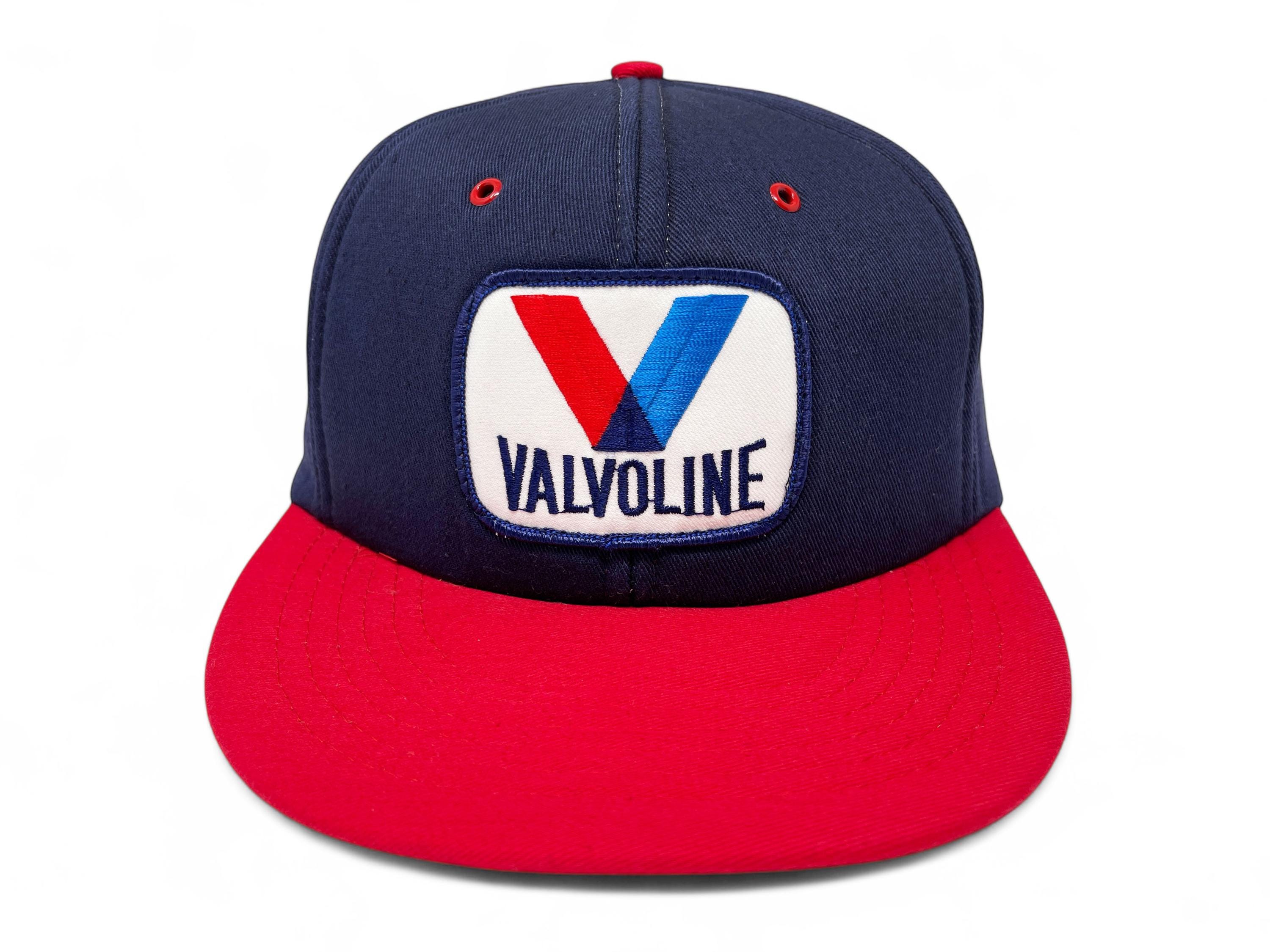 Casquette De Camionneur Vintage Valvoline Nascar Des Années 80 – Patch En Maille Fabriqué Aux USA