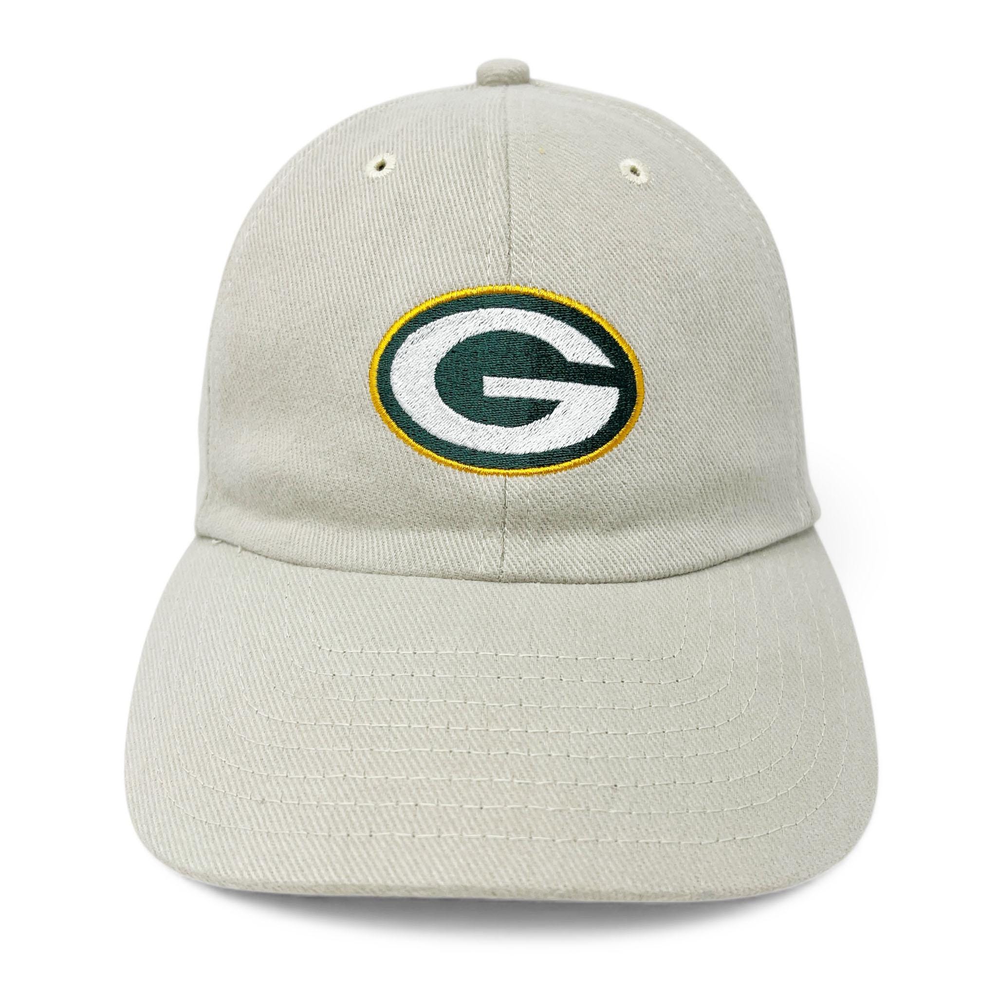 NFL Team Apparel Green Bay Packers Embroidered Strapback Gray Women\'s Hat OS Green Bay Packers NFL Clean Up Strapback Baseball Cap Dad  main image 2