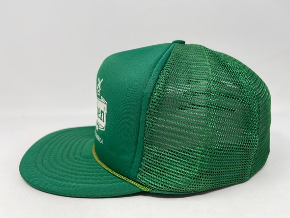 Vintage Heineken Beer Hat 80s 90s Snapback Trucke… - image 3