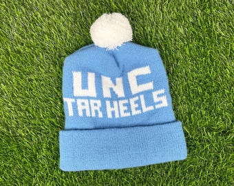 Vintage UNC Tarheels wintermuts jaren 90 NCAA University North Carolina H06