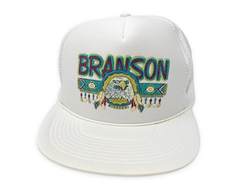 Vintage Branson Missouri Hat 80s 90s Snapback Trucker Cap H18