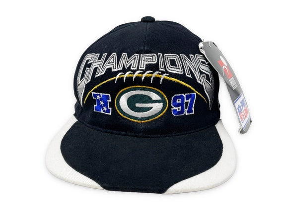 Vintage Green Bay Packers Hat 1997 NFC 90s Snapba… - image 1