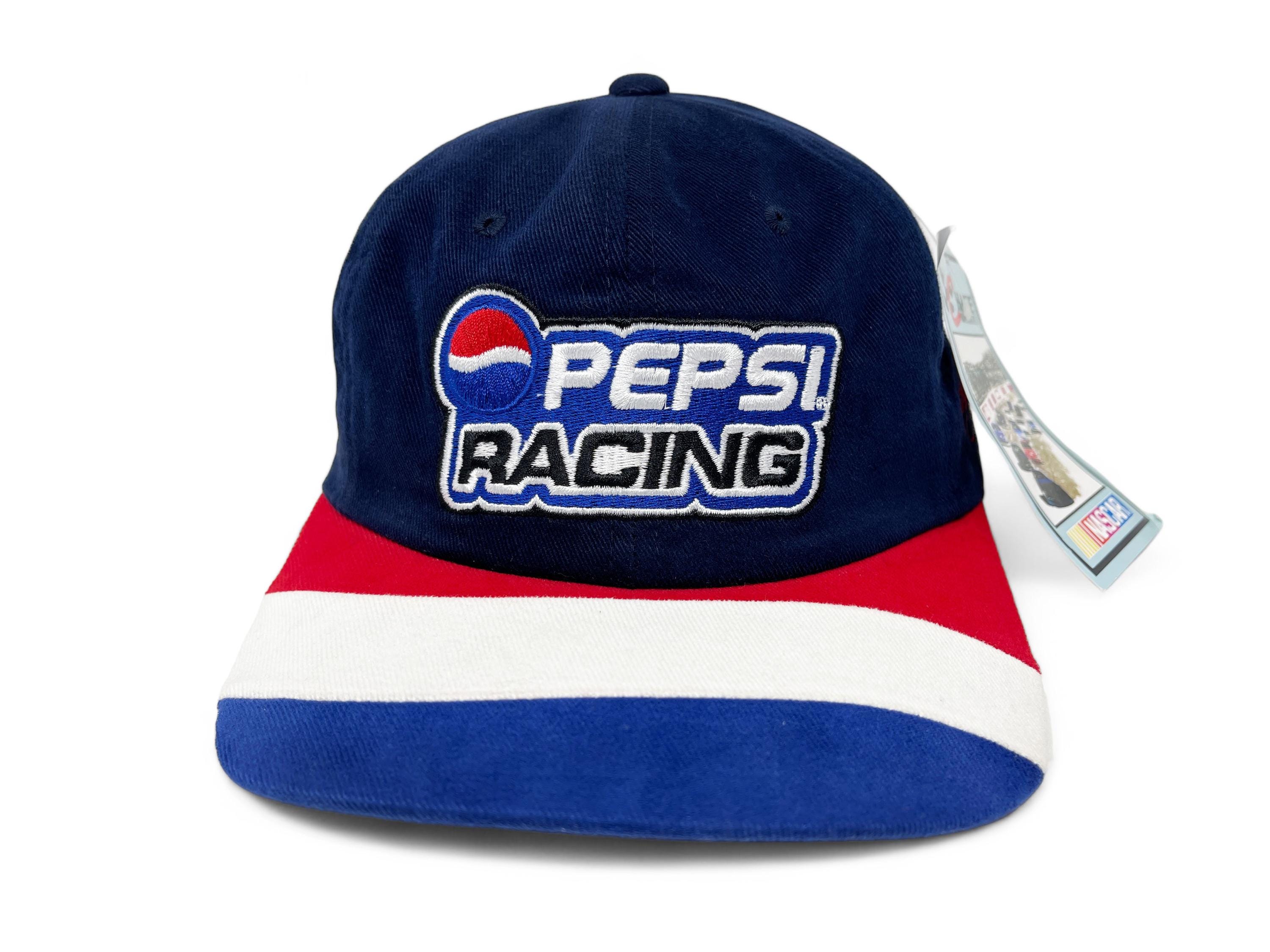 Vintage Pepsi Racing Hat 90s 00s NASCAR Racing Snapback Cap Jeff