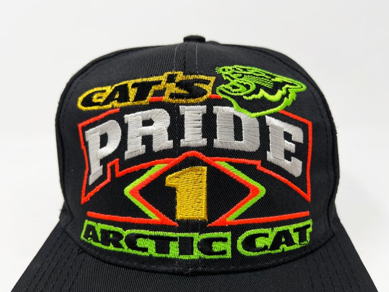 Vintage Arctic Cat Hat 90s Snowmobile Racing Snowmobiling Etsy