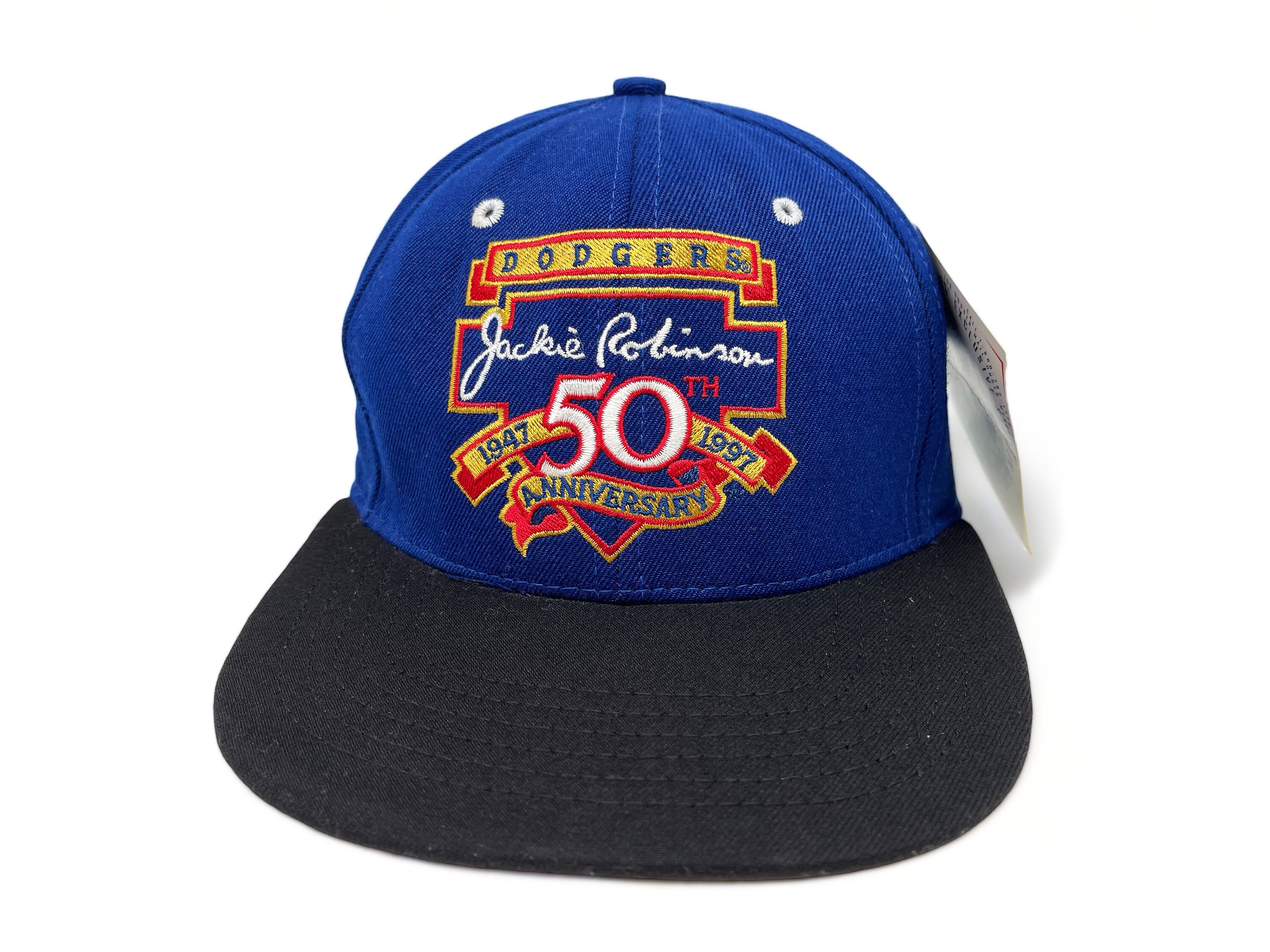 Vintage Jackie Robinson Hat 90s 1997 50th Anniversary Los Angeles