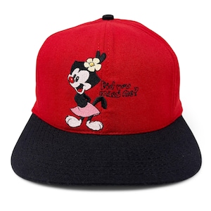 Vintage Animaniacs Hut 90er Jahre Dot Warner Snapback Cap Wolle H17