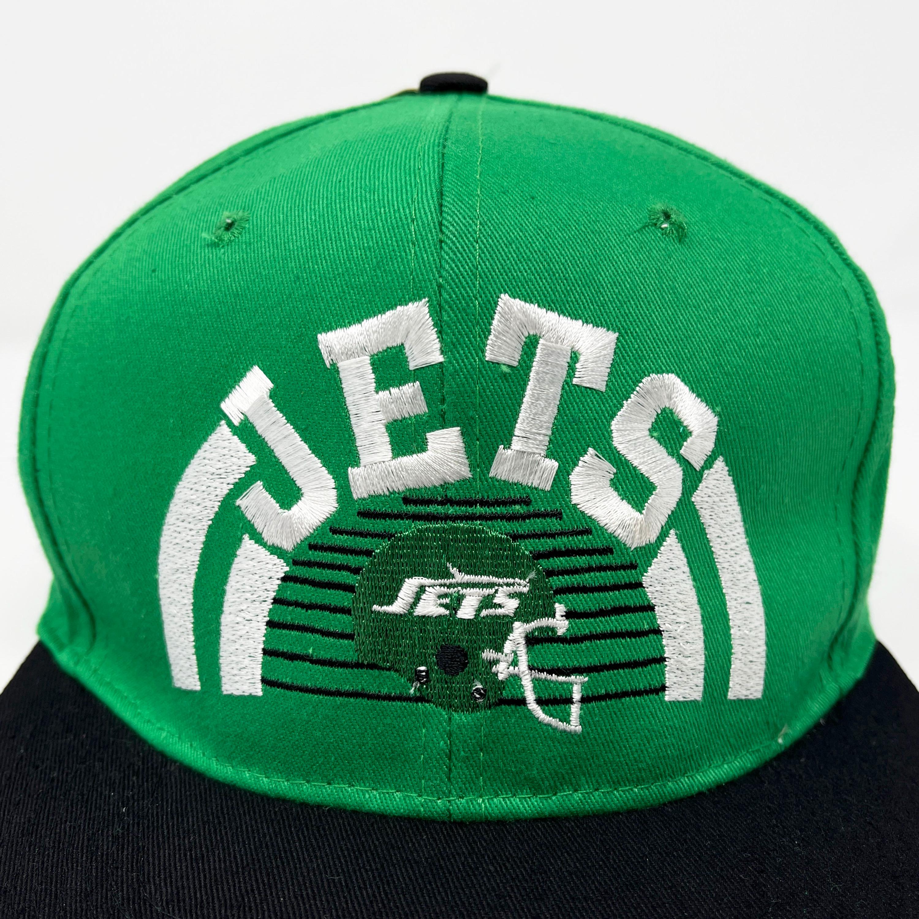 Vintage New York Jets Starter Hat Cap Fitted Wool Black NFL