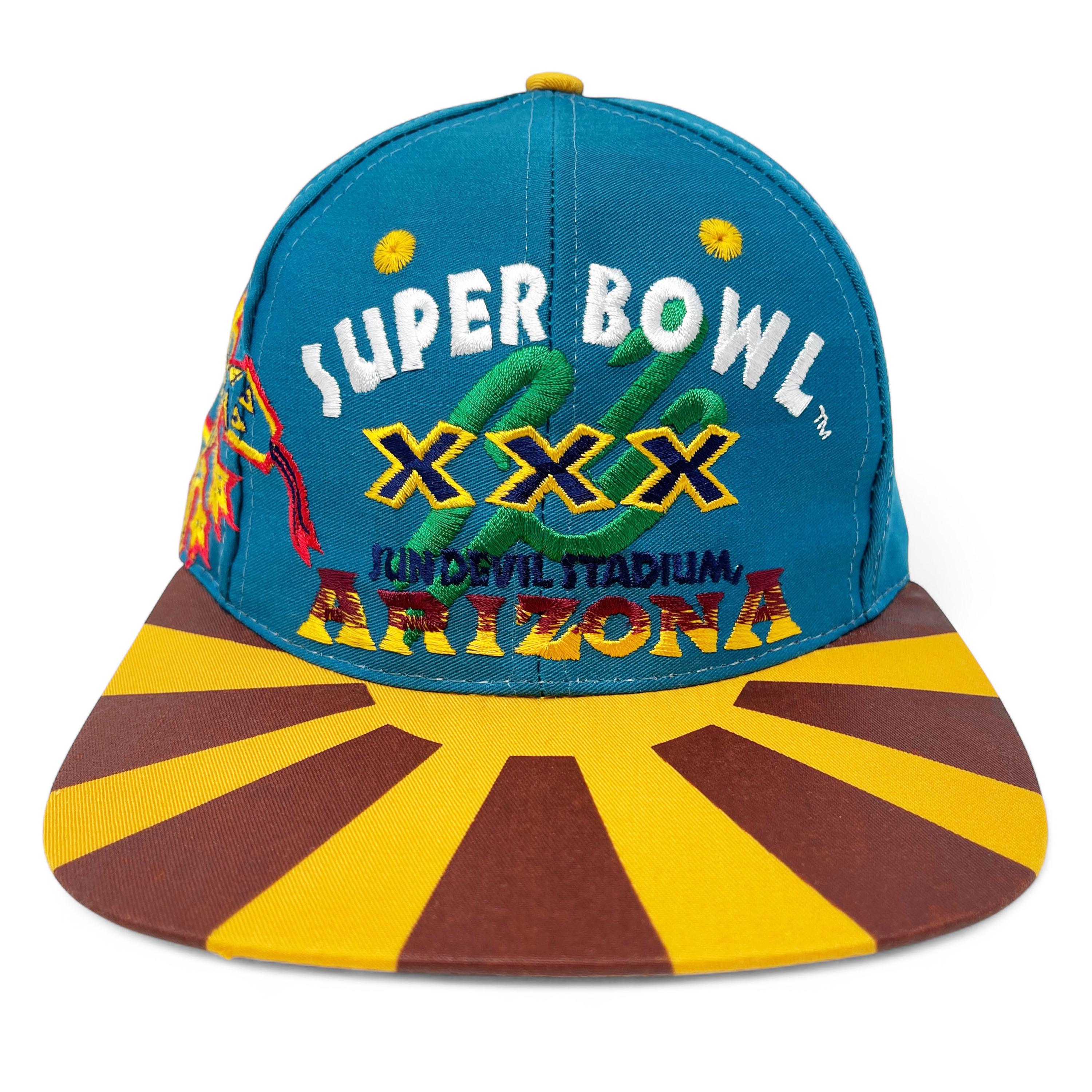 Vintage Super Bowl XXX Hat • 90s Snapback Cap Arizona Logo 7 • Low