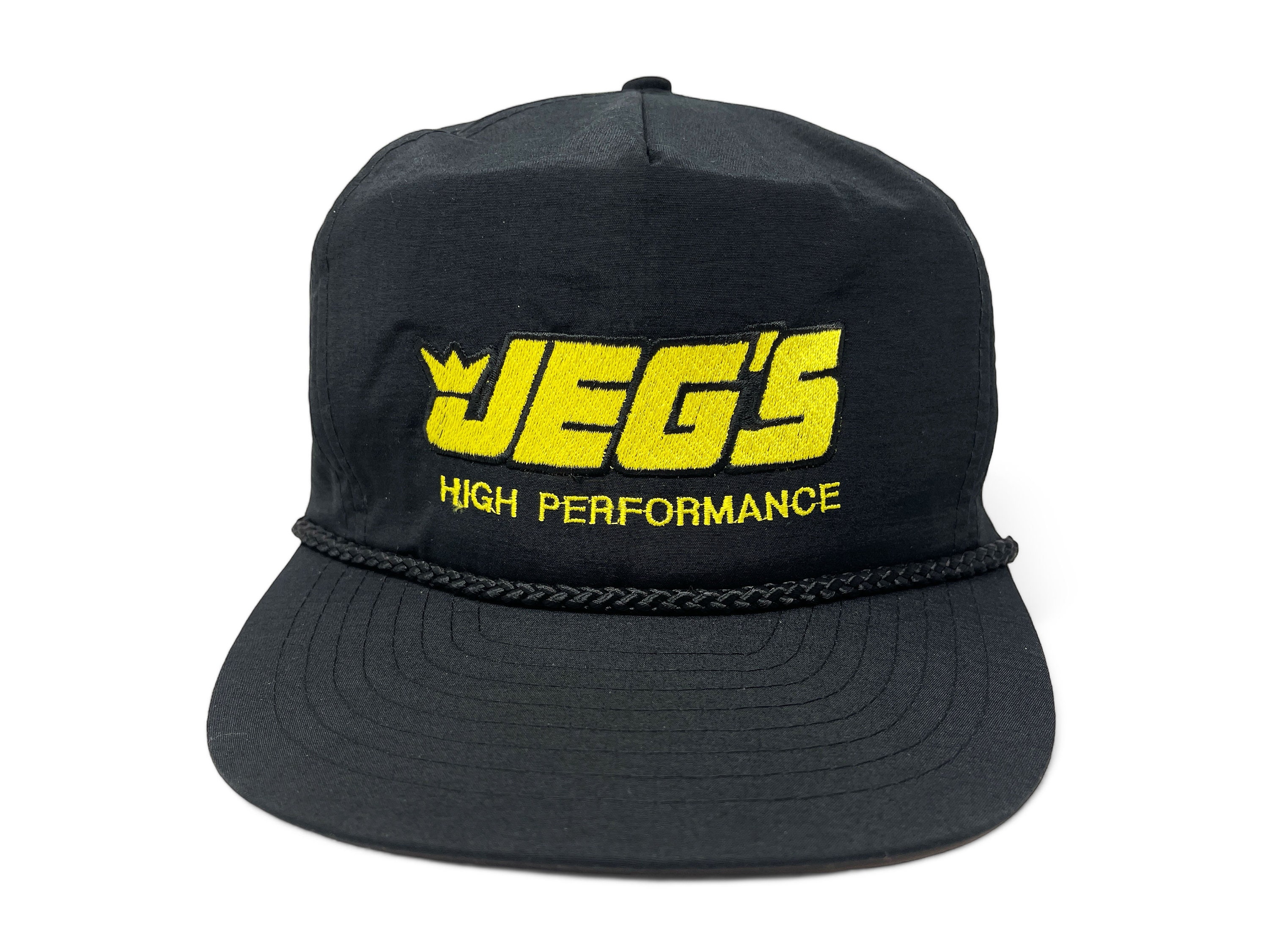 Vintage Jegs High Performance Hat 90s Auto Parts Zipperback Cap