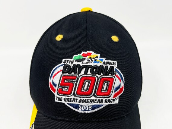 Vintage Daytona 500 Hat NASCAR Strapback Cap Raci… - image 2