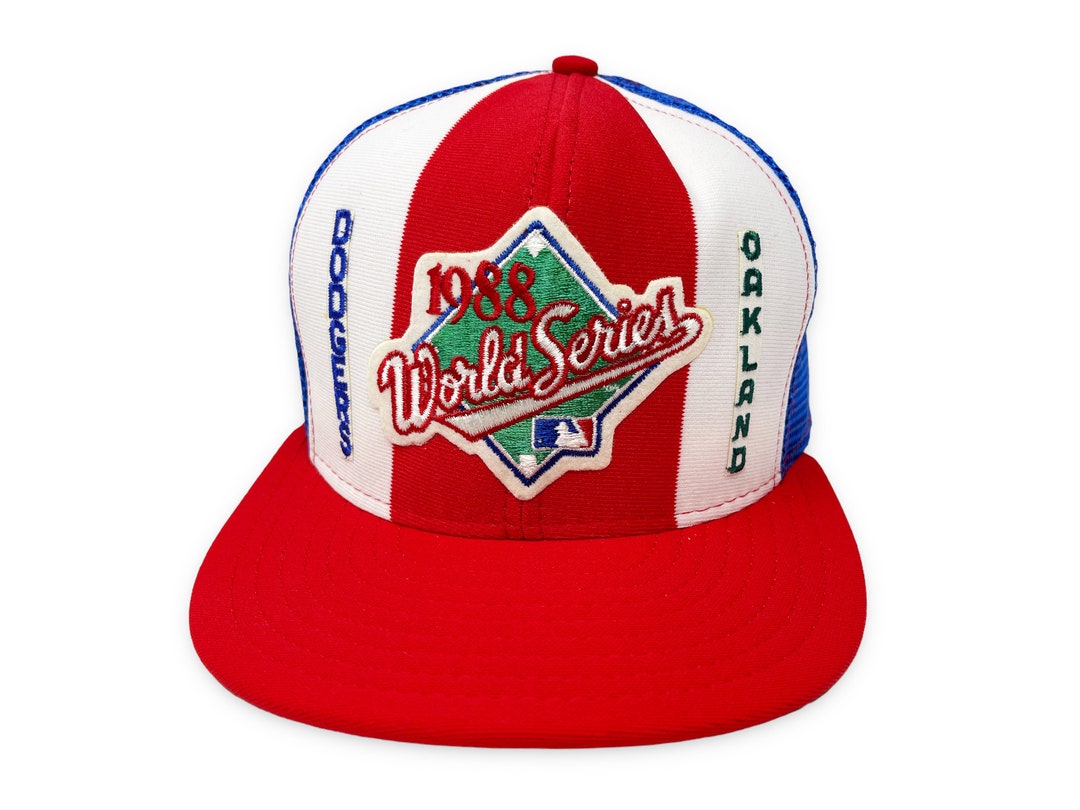 Vintage 1988 World Series Hat Dodgers Athletics Oakland A