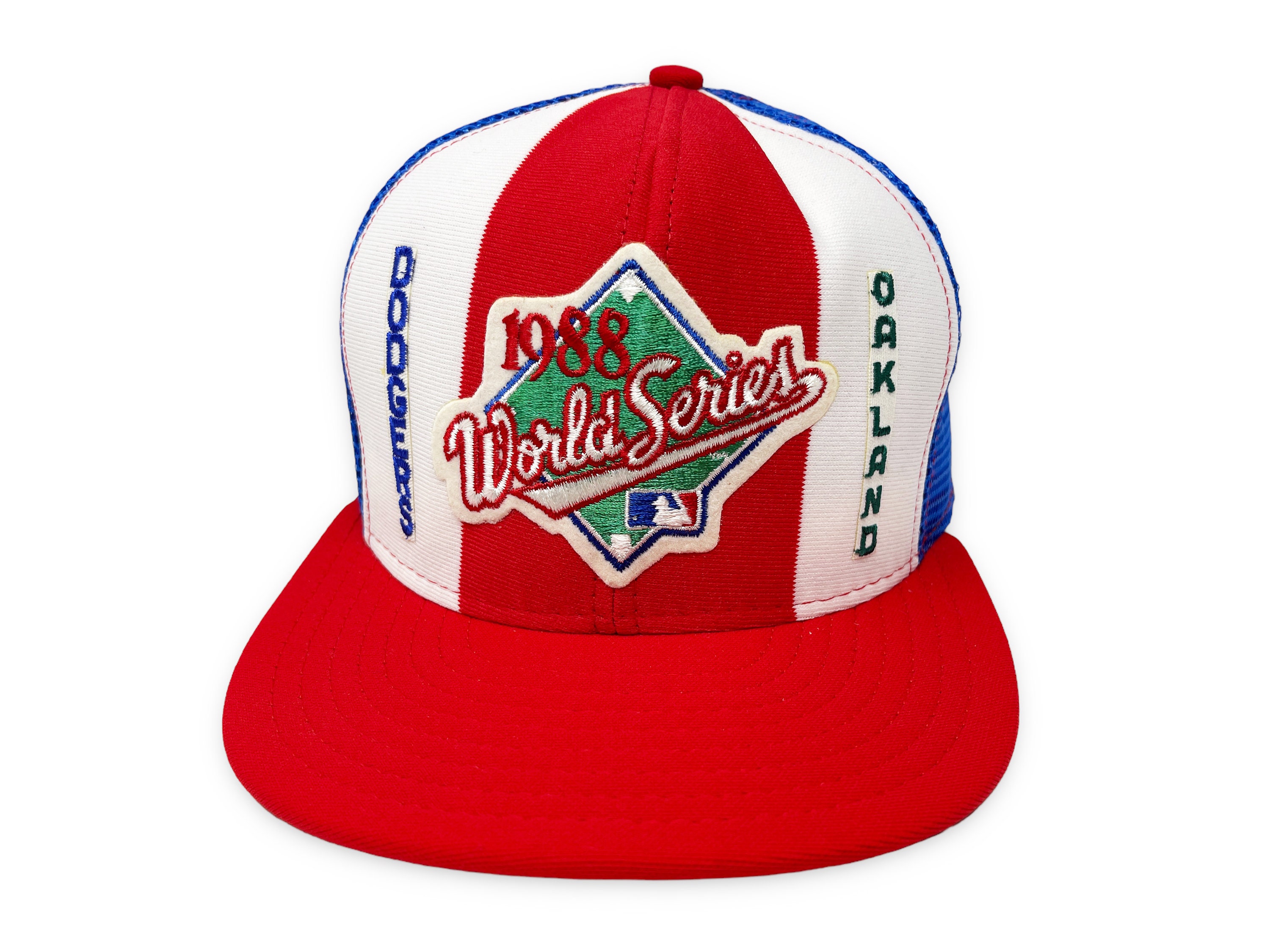 Vintage 1988 World Series Hat Dodgers Athletics Oakland A's La Los Angeles Snapback Trucker Cap H18