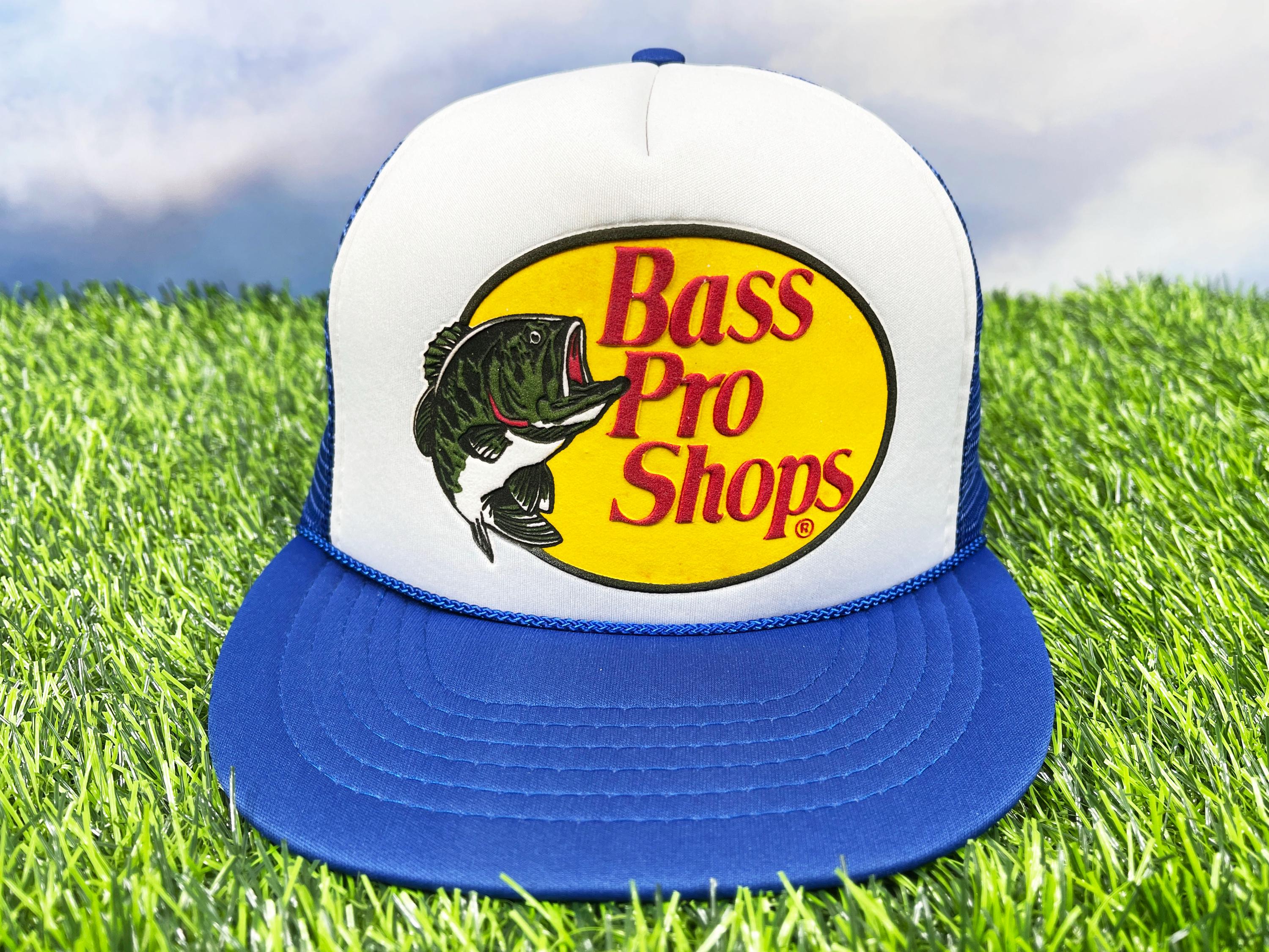 Vintage Bass Pro Shops Hat 80s 90s Snapback Trucker Cap Fishing
