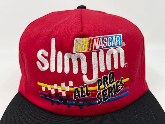 Vintage Slim Jim NASCAR Racing Hat 90s Snapback C… - image 2