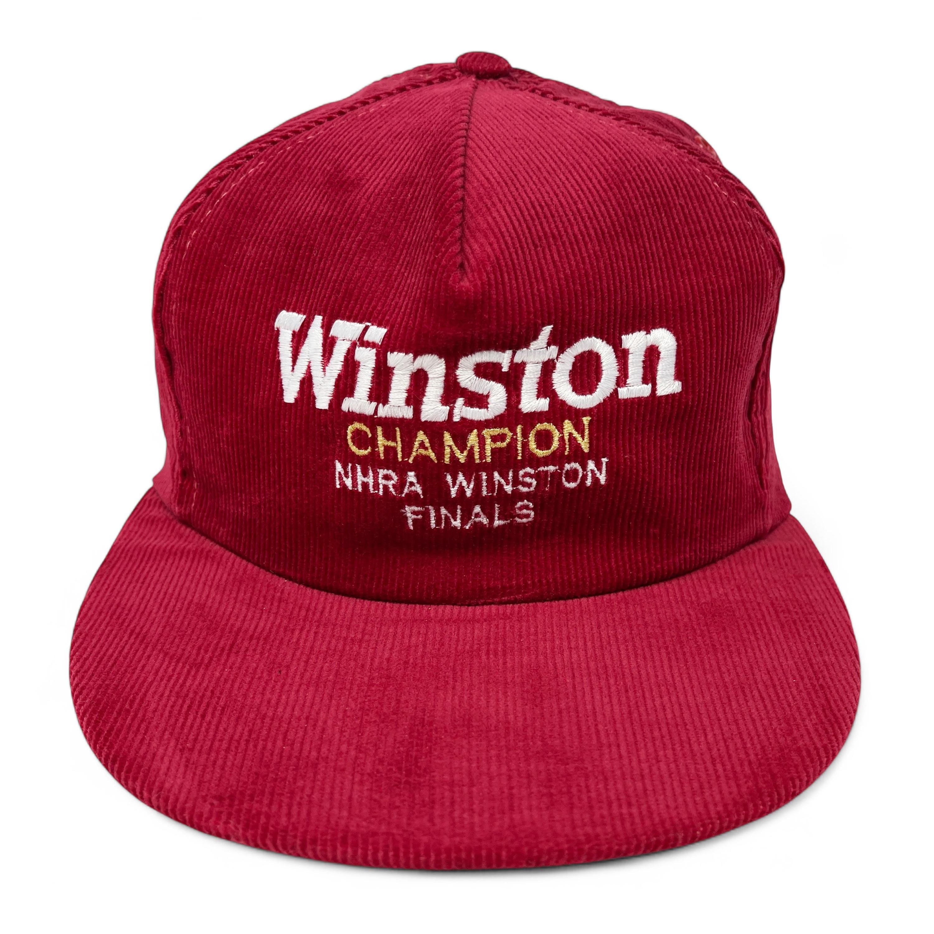 90年代ビンテージWinston ChampionキャップMade in USA Champion - 90年代 USA製 Champion チャンピオン キャップ 帽子