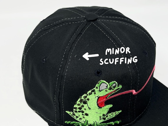 Vintage Budweiser Frogs Hat 90s Snapback Cap Mascot Beer H16