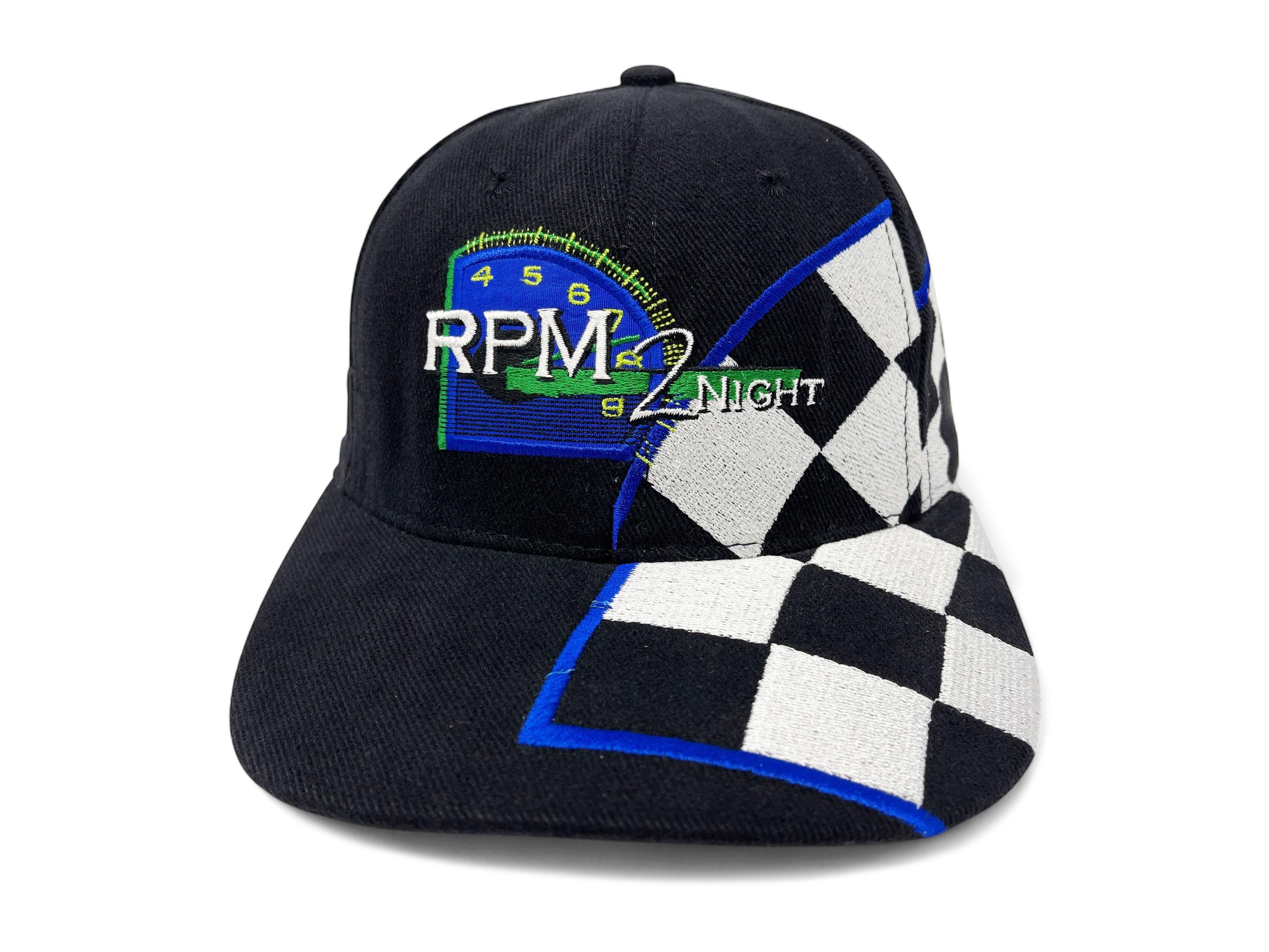Vintage RPM 2night Hat 90s 00s Strapback Cap ESPN NASCAR Racing