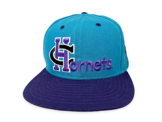 Vintage Charlotte Hornets Hat 90s Snapback Cap Ne… - image 1