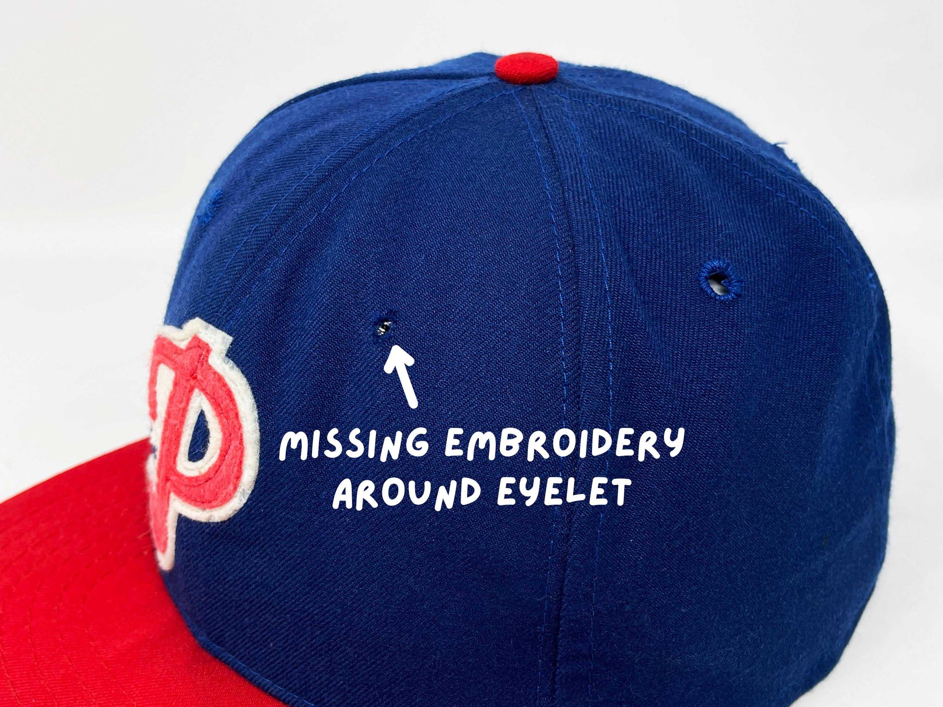 Vintage Philadelphia Phillies Hat 90s Fitted Cap Roman Throwback