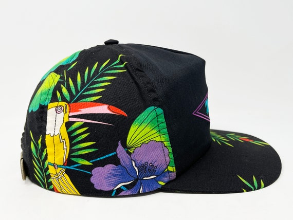 Vintage Maui Hat 80s 90s Hawaii Strapback Cap Tro… - image 5