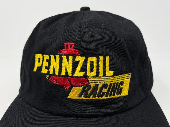 Vintage Pennzoil Racing Hat 00s NASCAR Strapback … - image 2