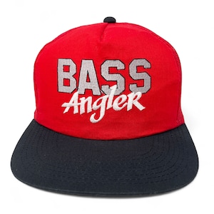 Vintage Fishing Hat Bass Angler 80s 90s Snapback Trucker Cap H10