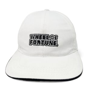 Vintage Wheel of Fortune Hat 90s Game Show Snapback Cap Pat Sajak Vanna White H21
