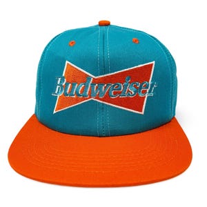 Vintage Budweiser Hat 90s Snapback Cap Bud King of Beers H23
