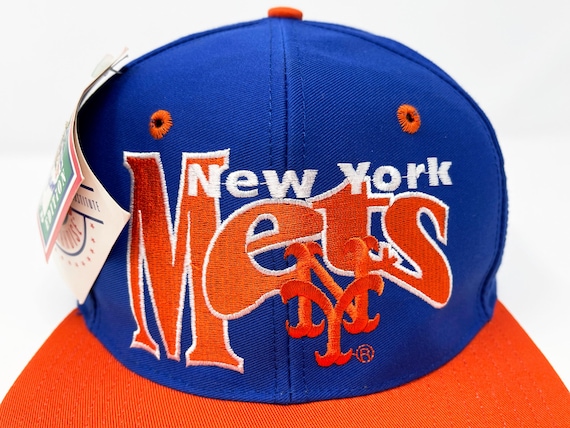 Vintage NY Mets Hat 90s Fitted Cap MLB New York Size 7 NOS the