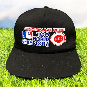 希少 90s USA製 シンシナティ レッズ ヴィンテージ キャップ MLB Vintage Cincinnati Reds Hat 90s MLB 1990 World Champions Snapback