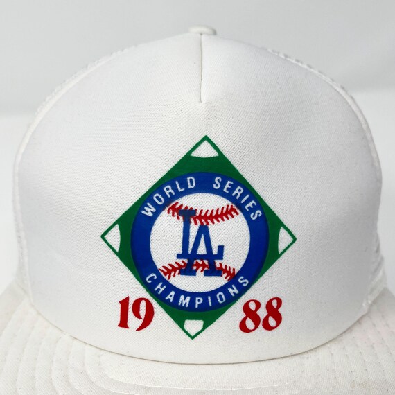 応援グッズ Los Angeles Dodgers 1988 WORLD CHAMPIONS ⚾️ Vintage Los Angeles Dodgers 1988 World Series Champions White