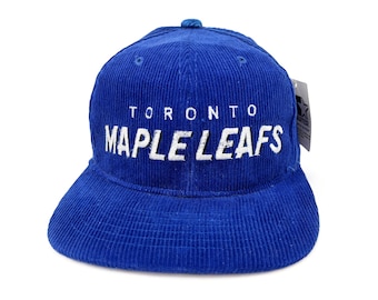 Vintage Toronto Maple Leafs Hat 90s NHL Corduroy Starter Vintage Toronto Maple Leafs Hat 90s NHL Corduroy Starter
