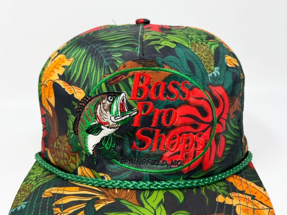Vintage Bass Pro Shops Hat 90s Snapback Cap Flora… - image 2