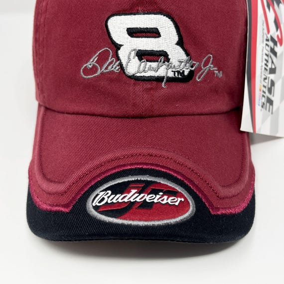 Vintage Dale Earnhardt Jr Hat 00s NASCAR Budweiser Bud Racing