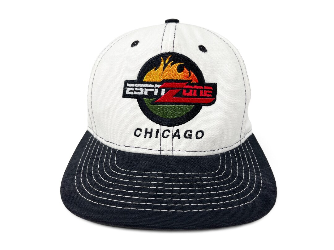 Espn Hat Design Vintage ESPN Zone Chicago Hat 90s 00s Strapback Cap NOS H18 - Etsy