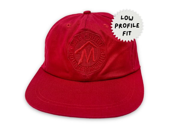 Vintage Marlboro Country Store Hat 90s Strapback … - image 1
