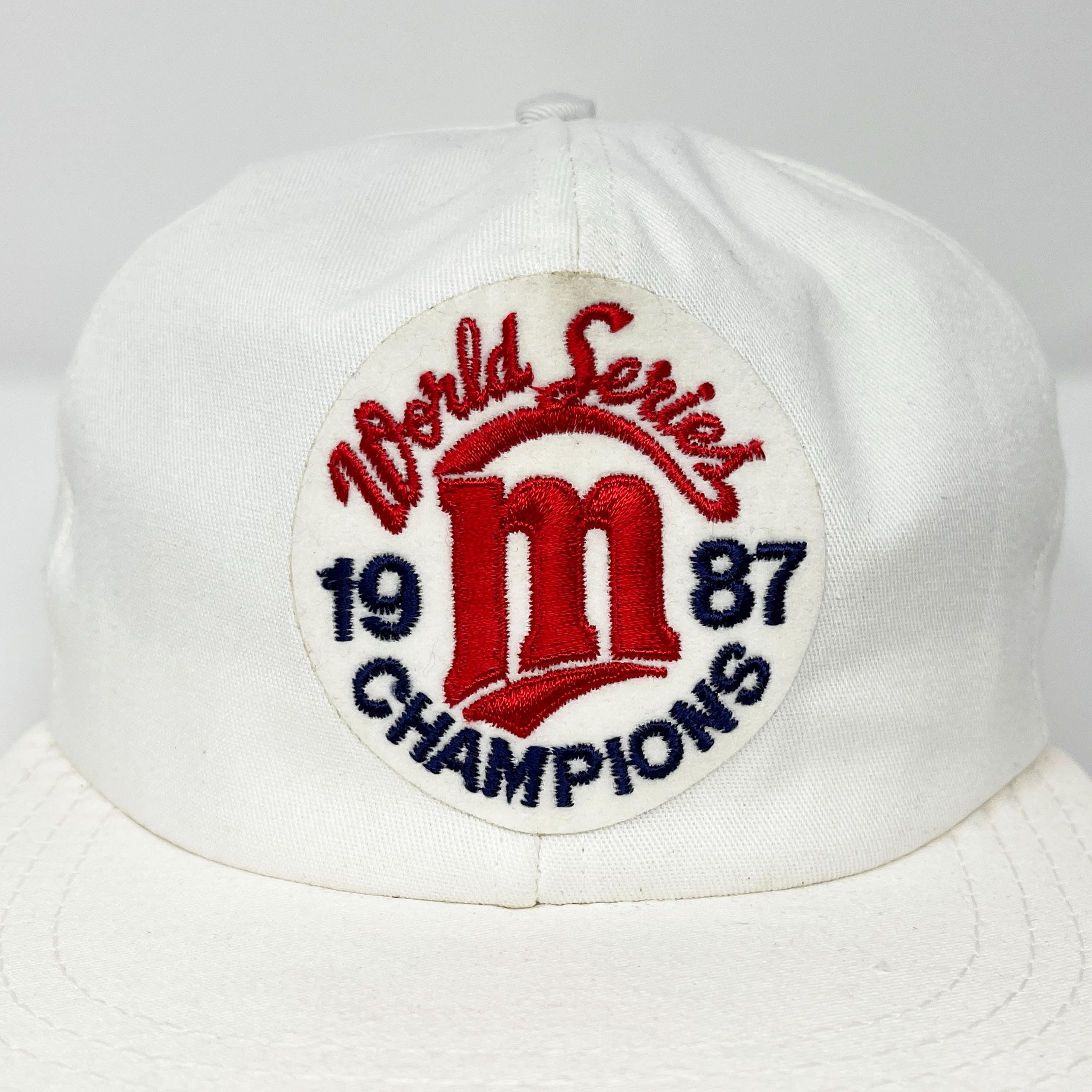 Vintage Minnesota Twins Hat • 80s MLB Snapback Cap • 1987 World