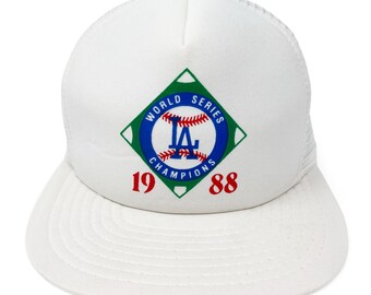 New Vintage 1988 World Series LA Dodgers Hat,80s Dodgers Hat