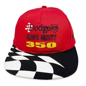 Vintage Dodge Save Mart 350 Hat 2001 NASCAR Racing Strapback Cap H16