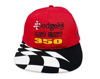 ヴィンテージ ダッジ セーブマート 350 ハット 2001 NASCAR レーシング ストラップバックキャップ H16