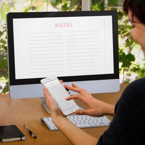 Printable Lined Note Taking Notes Template A4 Size - Etsy