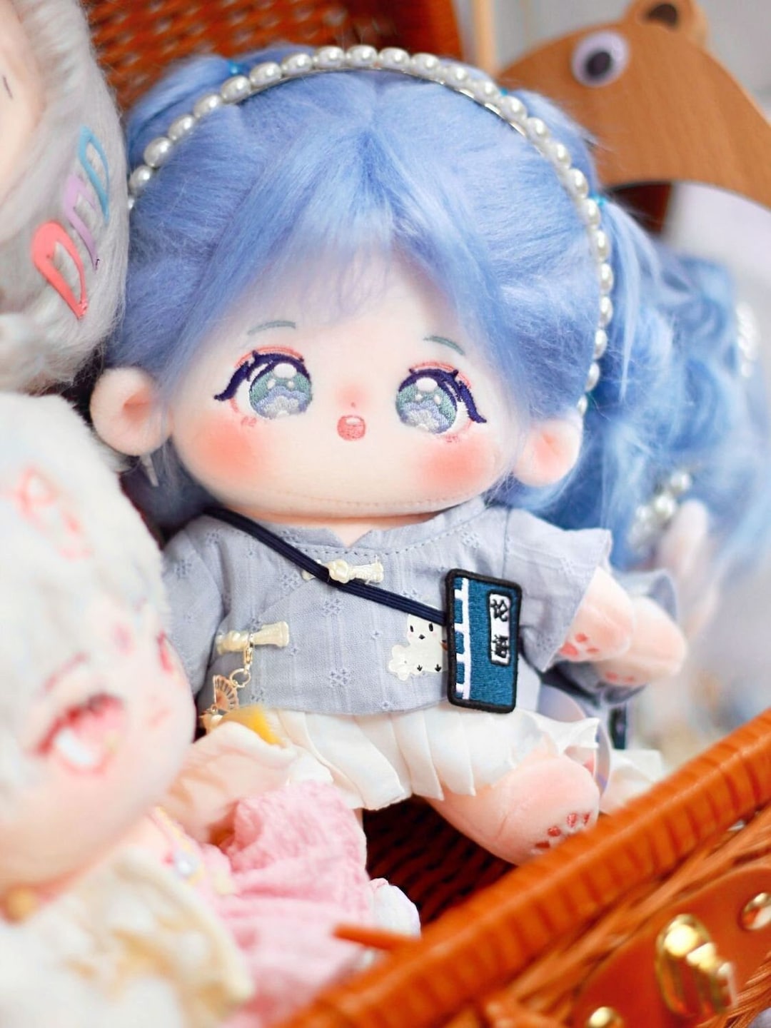 20cm Cotton Doll Anime Game Plush Toy for Dress-up Cute Anime Figure  Design, for Kids and Adults, Soft and Cuddly, Ideal Holiday Ornament