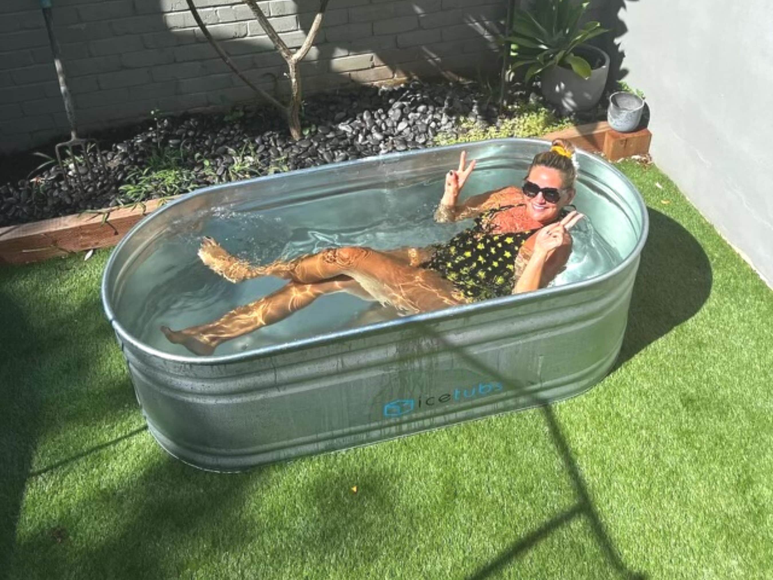 Outdoor Steel Bath Galvanised Bath Stock Tank Bath Stock Etsy Australia