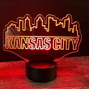 Kansas City Skyline Night Light
