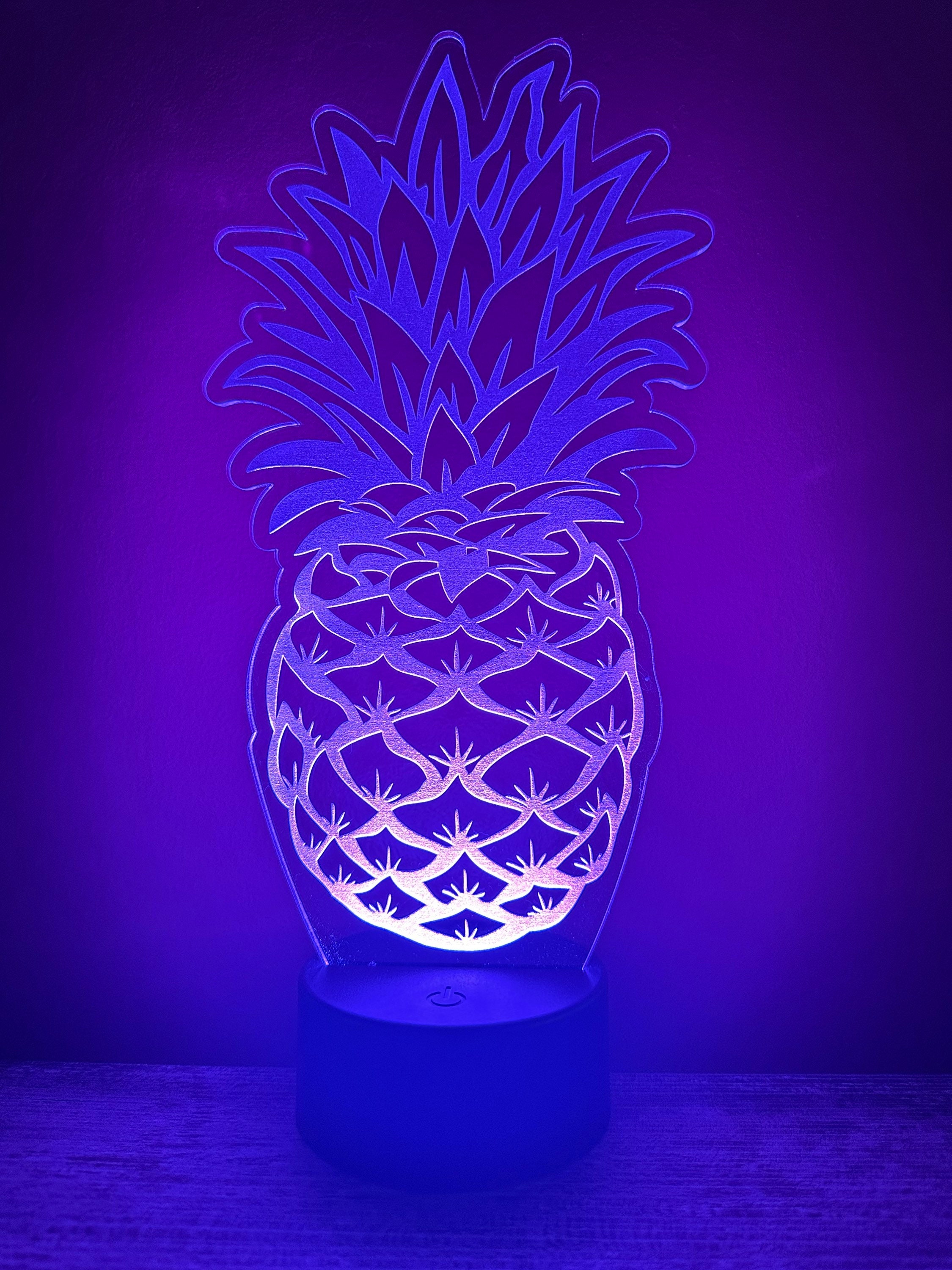 Pineapple Led Light Etsy