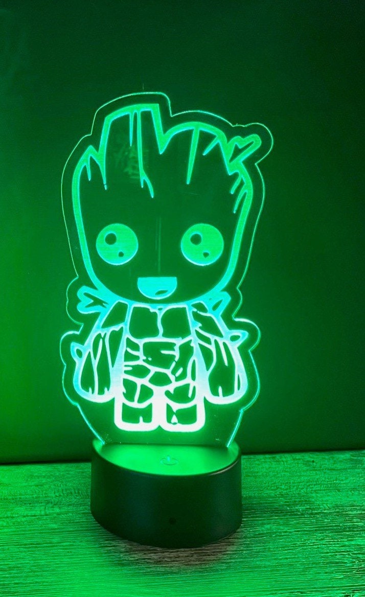 Lampe Décoratives 3D Baby-Groot - Marvel - 3D Light FX - AmuKKoto