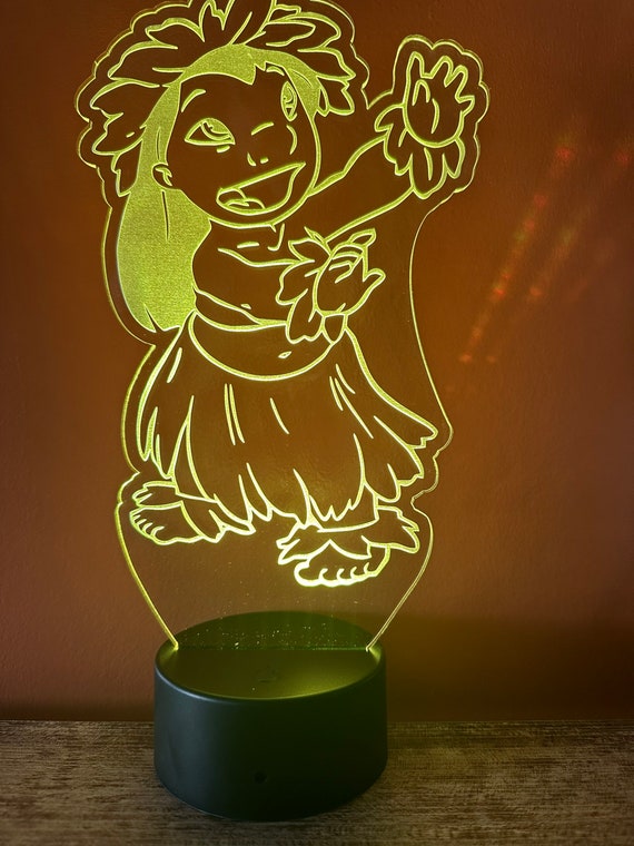 Stitch Themed LED Night Light Comes Fully Personalised. Unique