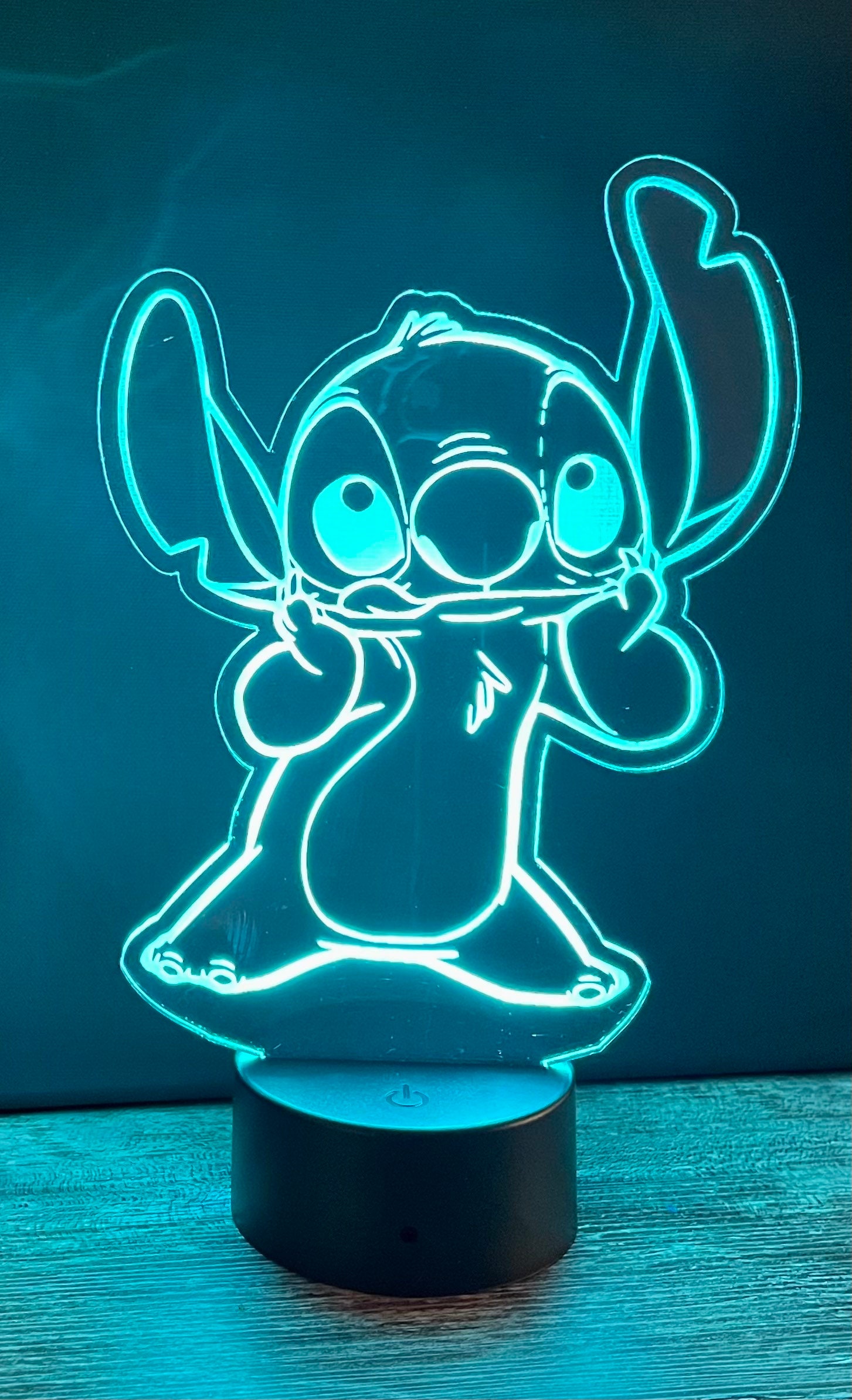 Stitch Night Light, 3D LED Light Lilo Stitch Gifts LED Intelligent Stitch