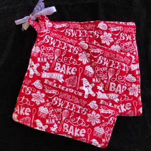 Holiday Baking - Set of 2 Cotton Potholders